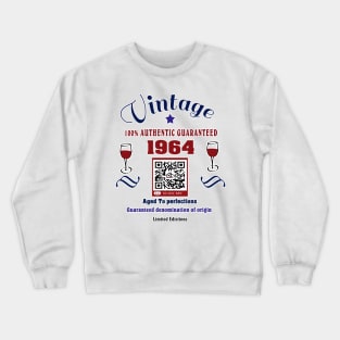 Vintage birthday gift 1964 Crewneck Sweatshirt